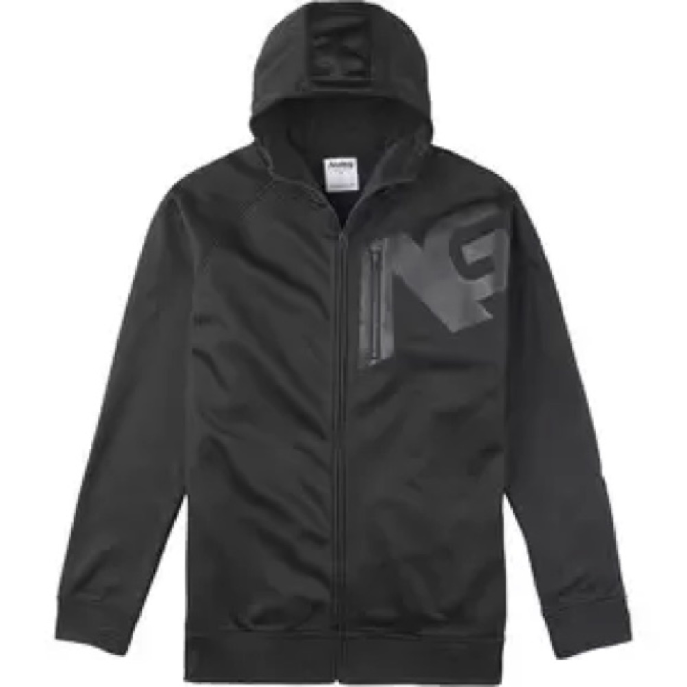 Analog Black Zip Up Sweater - Picture 2 of 12
